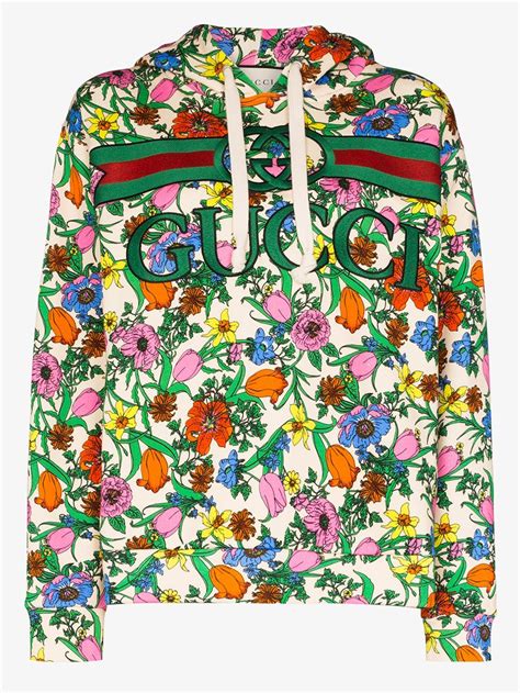 gucci hoodie with flowers|gucci hoodie shop.